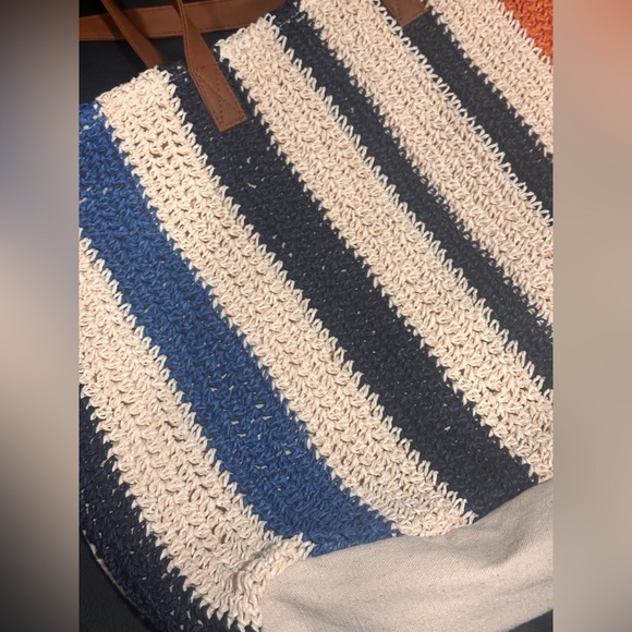 Rays for Days Striped Shorebreak Weekender Tote Bag EUC 🧡 - Picture 4 of 5